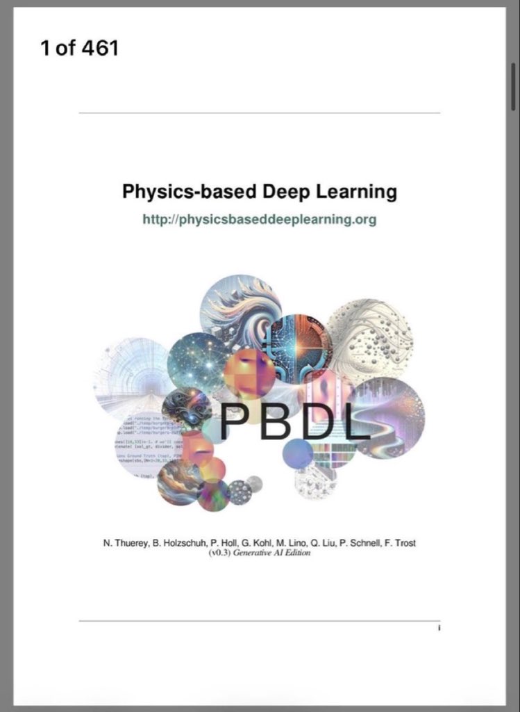 Physics-based Deep Learning eBook PDF announcement