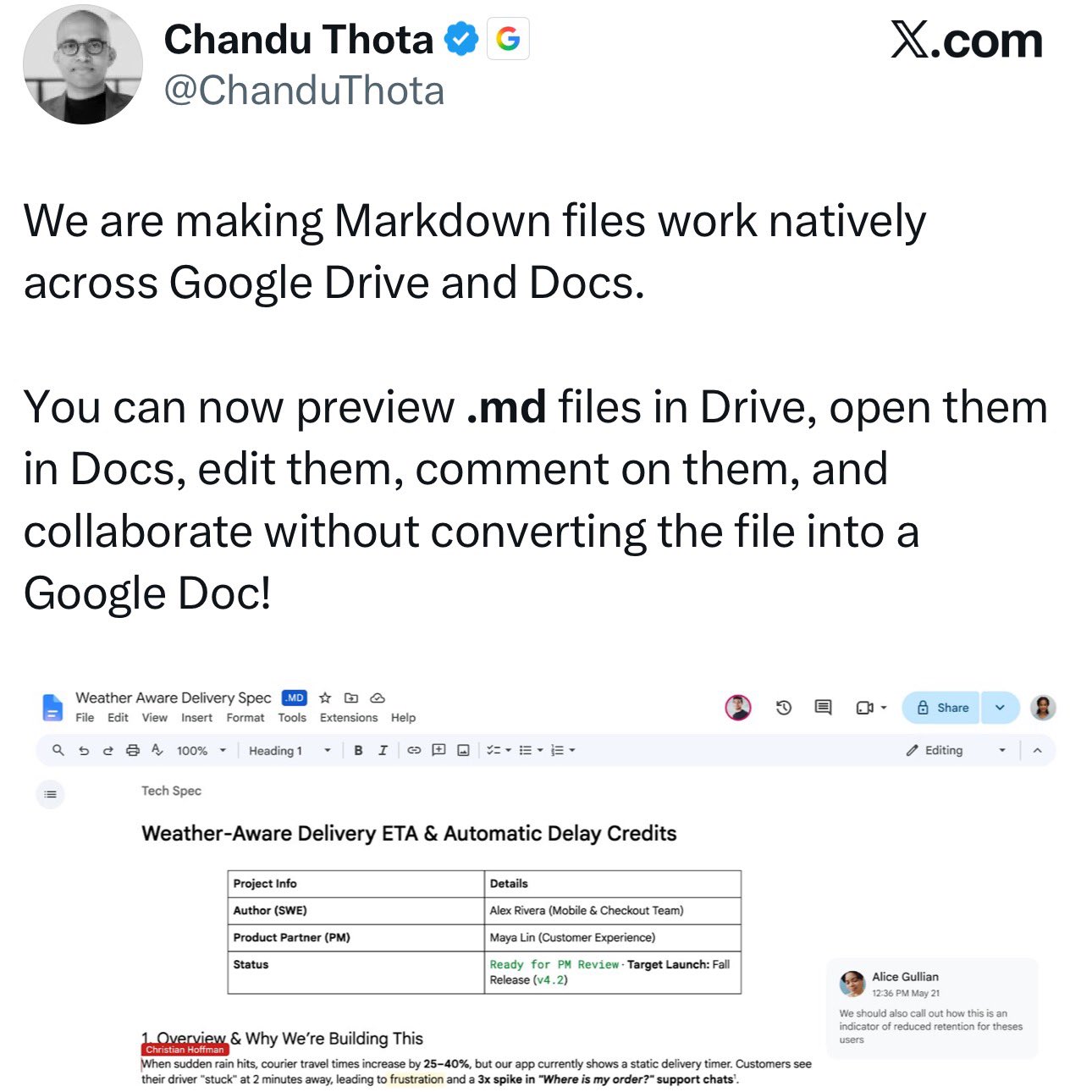 Google Drive adds native Markdown support for AI agent workflows