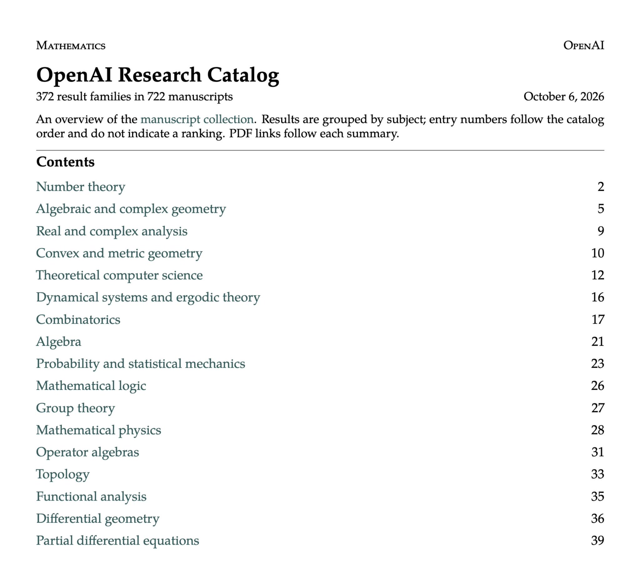 OpenAI releases 372 math problem results on GitHub