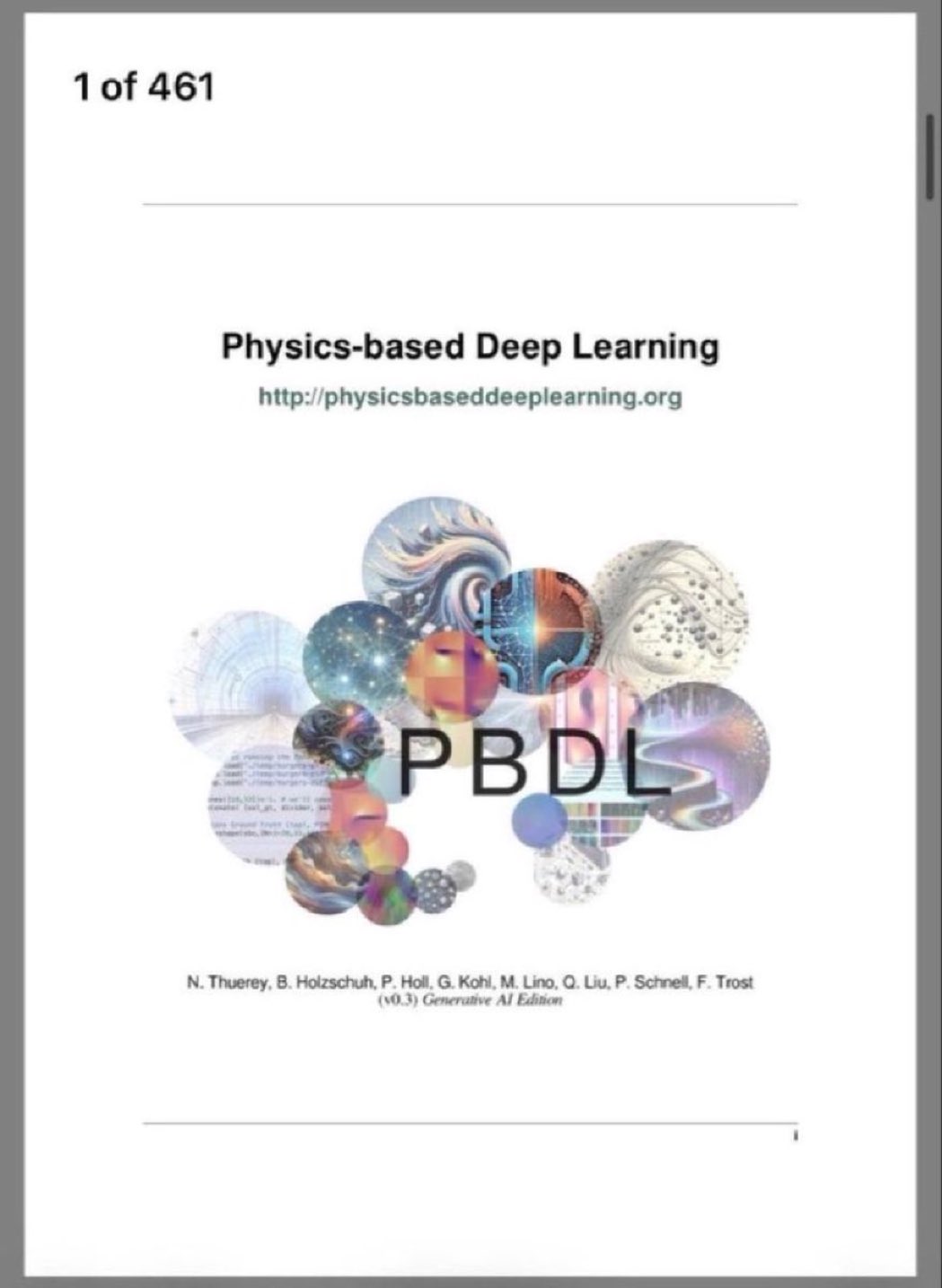 Physics-based Deep Learning eBook and arXiv paper shared