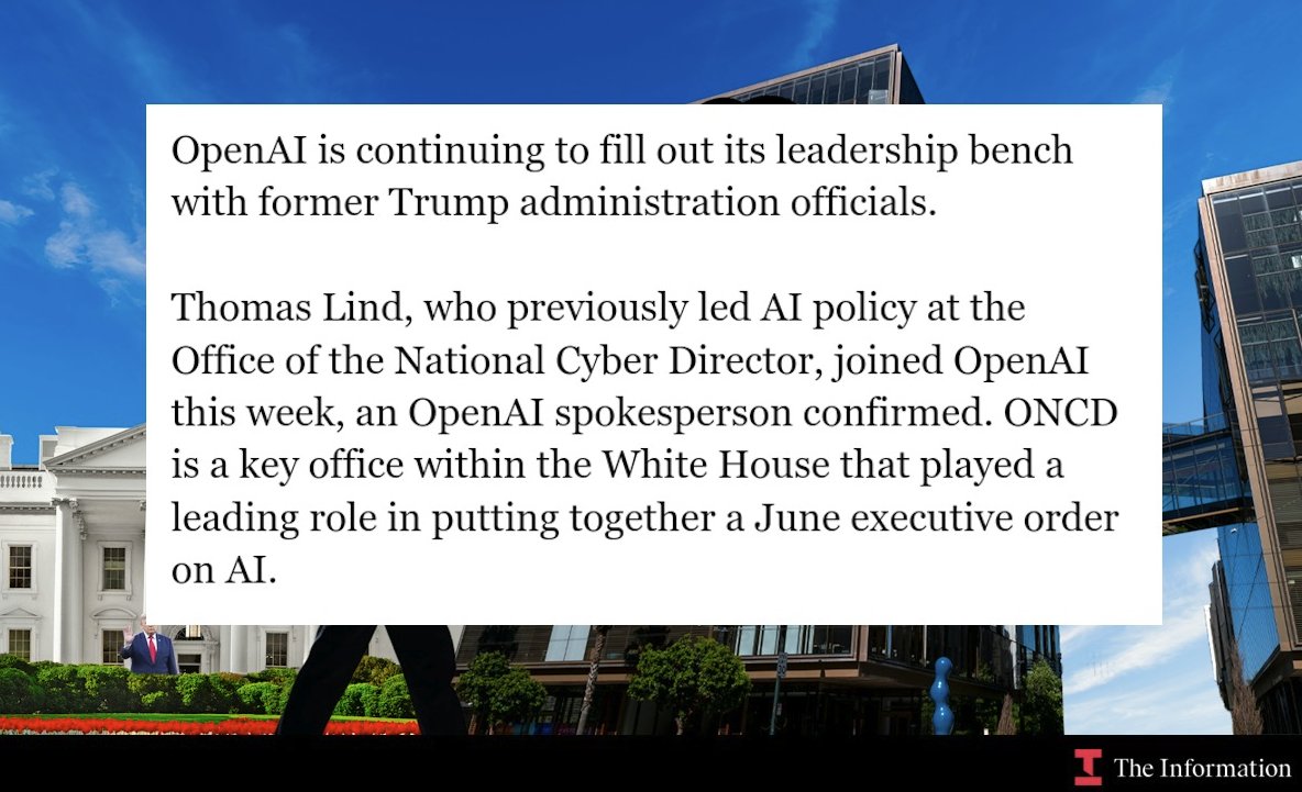 OpenAI hires former White House AI policy chief for security team