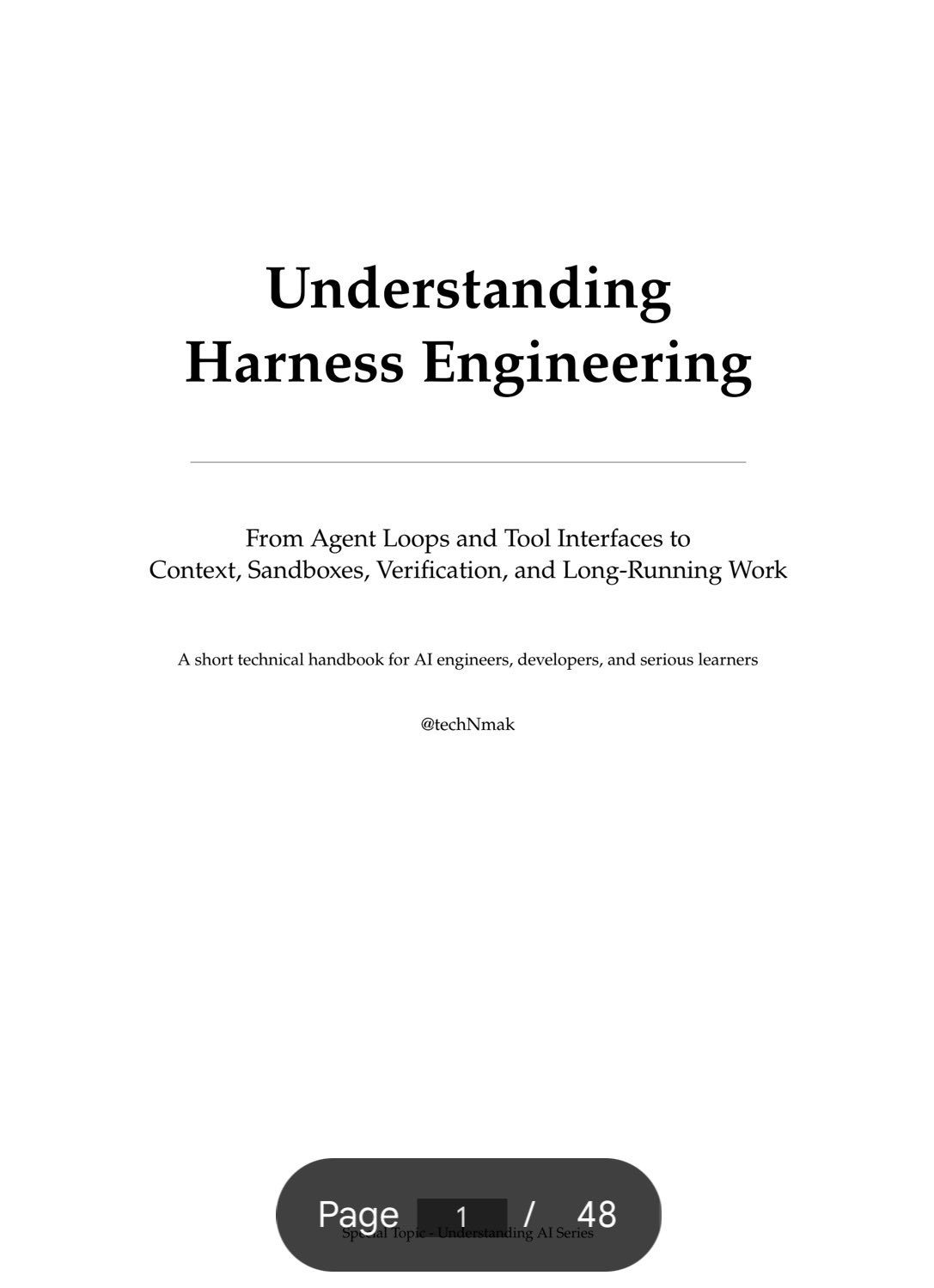 Handbook on Harness Engineering for AI Agents