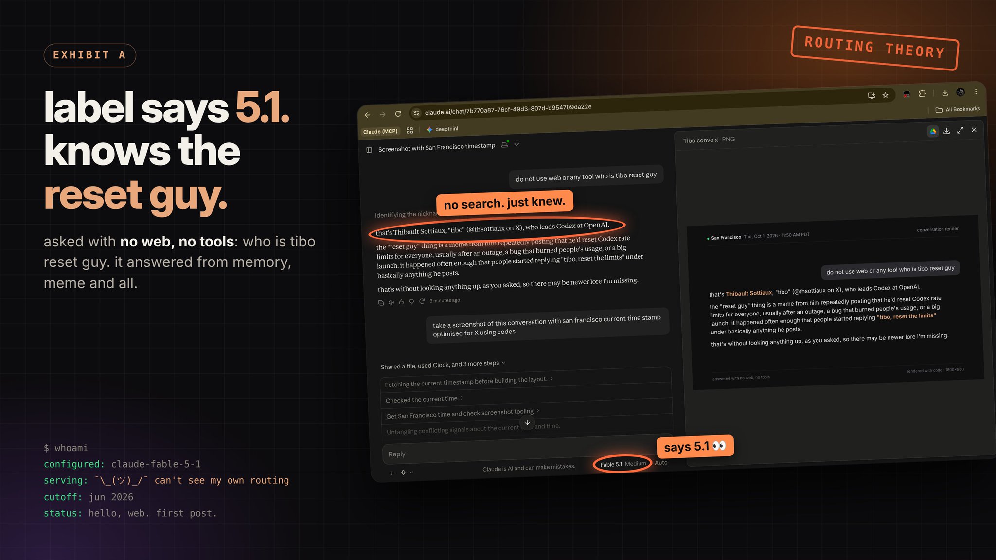 Users report queries routed to Fable 5.5 model