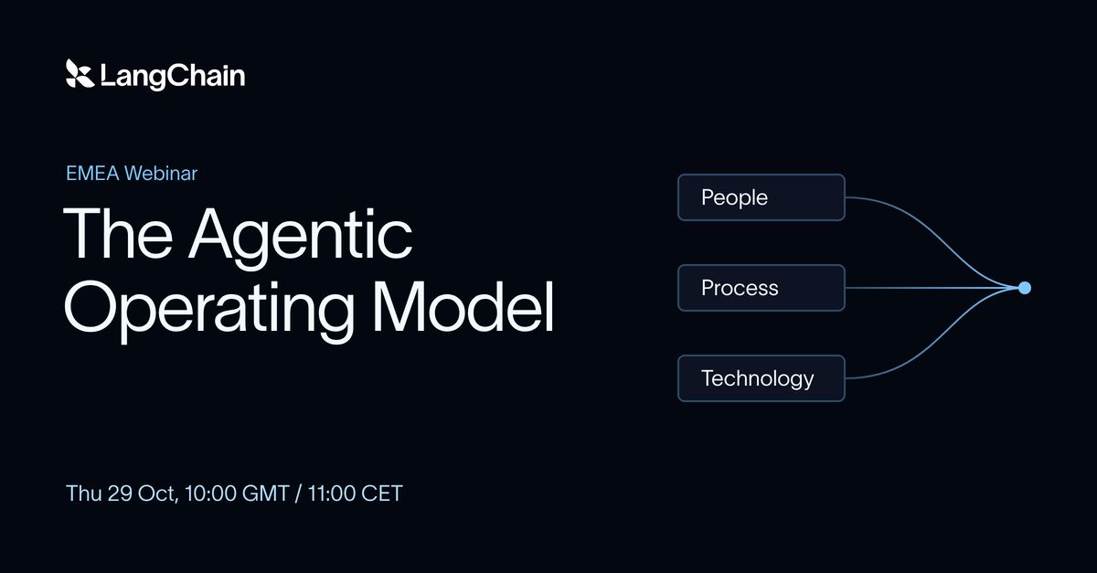 Agentic operating model for enterprise AI agent teams