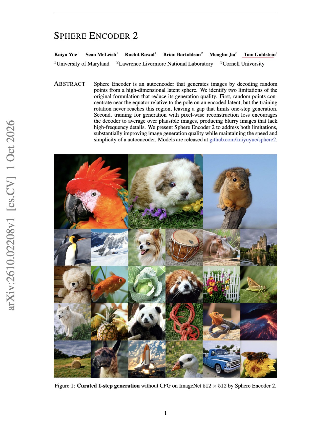 Sphere Encoder 2 fixes blurry one-step autoencoder generation