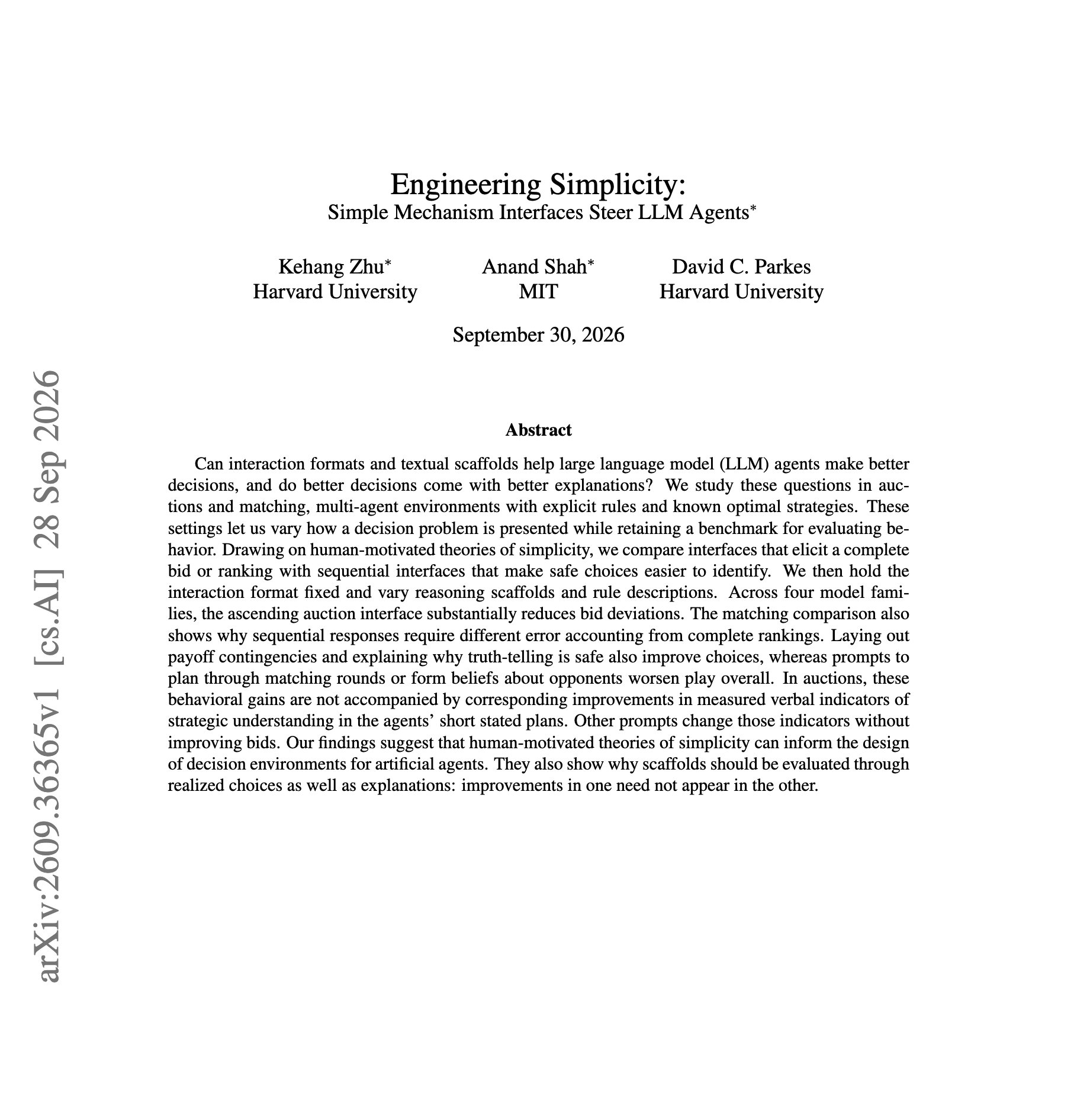 Harvard-MIT paper: ‘plan ahead’ prompts worsen AI agent play