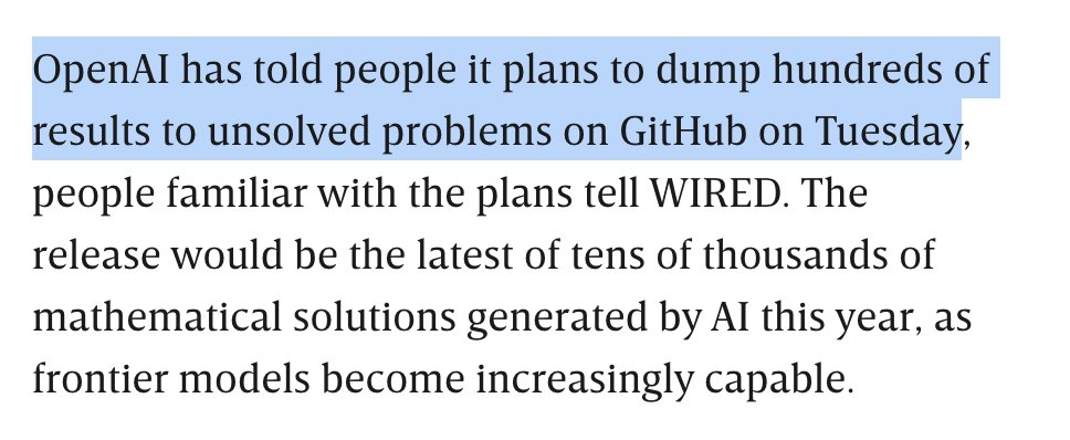 OpenAI to dump hundreds of unsolved problem results on GitHub